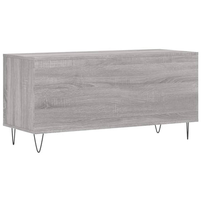 Platenkast 100X38X48 Cm Bewerkt Hout Grijs Sonoma Eikenkleurig