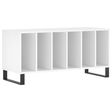 Platenkast 100X38X48 Cm Bewerkt Hout Wit