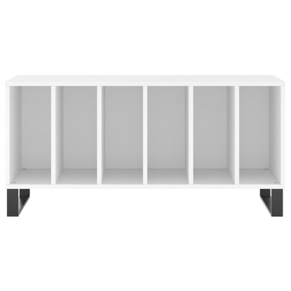 Platenkast 100X38X48 Cm Bewerkt Hout Wit