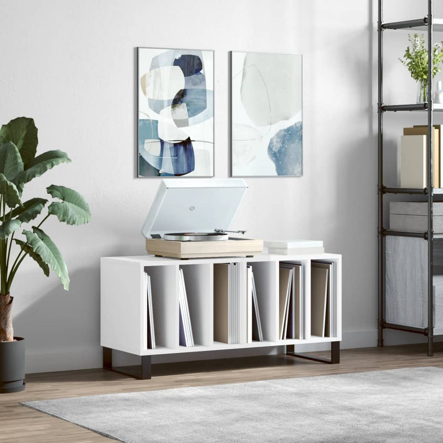 Platenkast 100X38X48 Cm Bewerkt Hout Sonoma Eikenkleurig