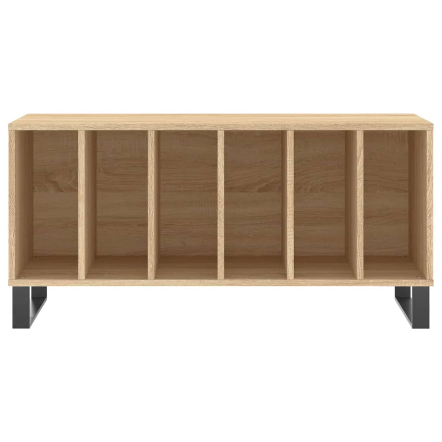 Platenkast 100X38X48 Cm Bewerkt Hout Sonoma Eikenkleurig