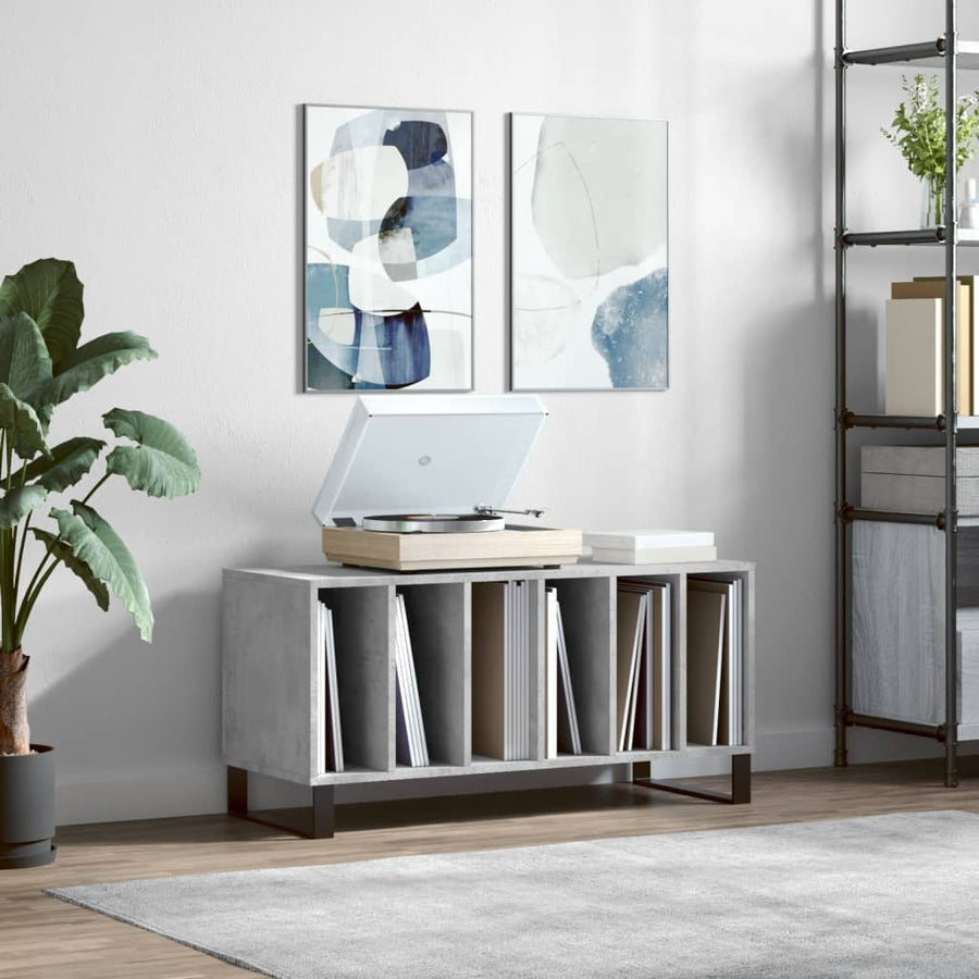 Platenkast 100X38X48 Cm Bewerkt Hout Sonoma Eikenkleurig