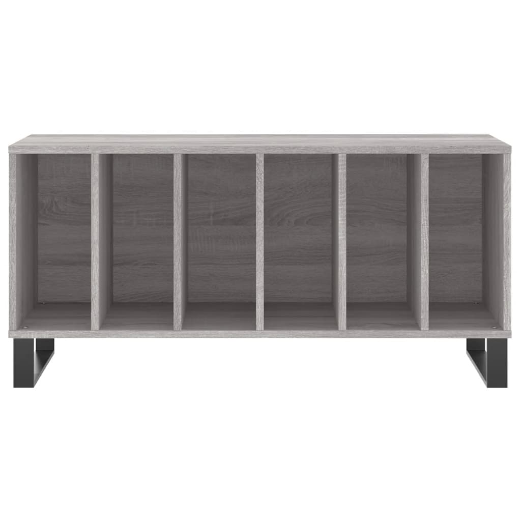 Platenkast 100X38X48 Cm Bewerkt Hout Grijs Sonoma Eikenkleurig