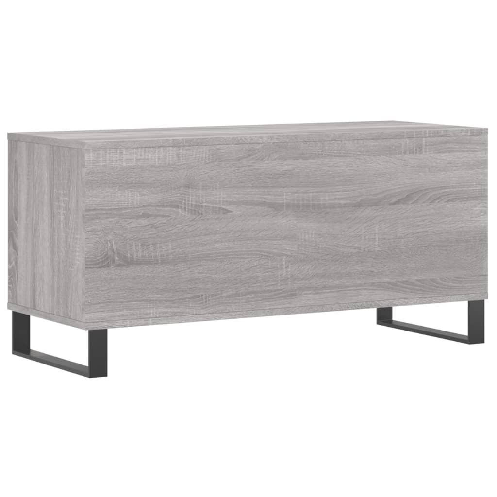 Platenkast 100X38X48 Cm Bewerkt Hout Grijs Sonoma Eikenkleurig