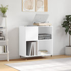 Record cabinet 84.5x38x89 cm treated wood white
