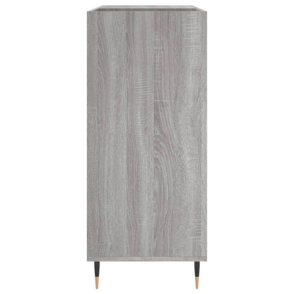 Platenkast 84,5X38X89 Cm Bewerkt Hout Grijs Sonoma Eikenkleurig