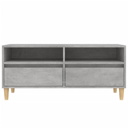 Tv-Meubel 100X34,5X44,5 Cm Bewerkt Hout Betongrijs 100 cm 34.5 cm