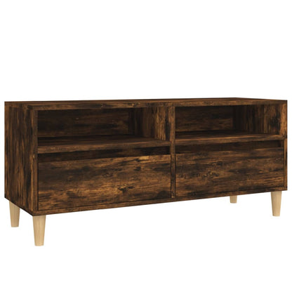 Tv-Meubel 00X34,5X44,5 Cm Bewerkt Hout Kleurig 100 x 34.5 x 44.5 cm Gerookt eiken