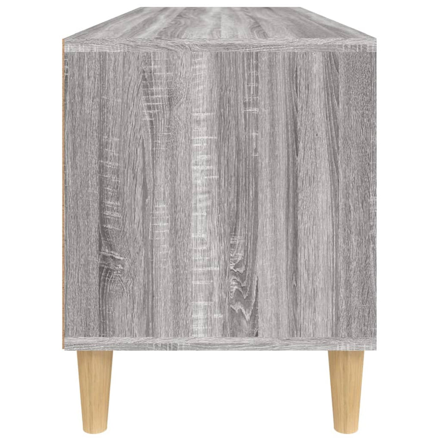 Tv-Meubel 00X34,5X44,5 Cm Bewerkt Hout Eikenkleur 100 x 34.5 x 44.5 cm Grijs sonoma