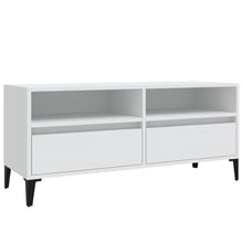 Tv-Meubel 00X34,5X44,5 Cm Bewerkt Hout 100 x 34.5 x 44.5 cm Wit