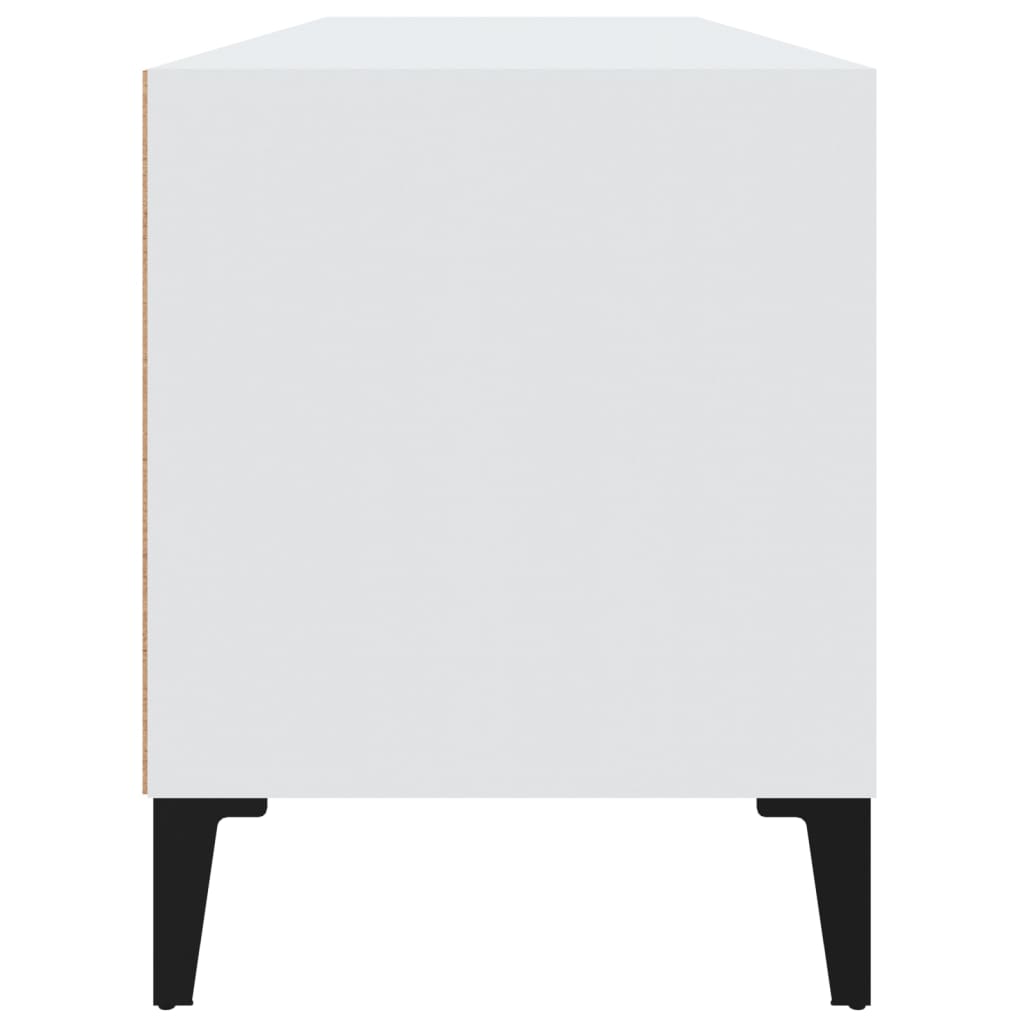 Tv-Meubel 00X34,5X44,5 Cm Bewerkt Hout 100 x 34.5 x 44.5 cm Wit