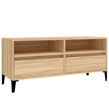 Tv-Meubel 100X34,5X44,5 Cm Bewerkt Hout Kleurig 100 x 34.5 x 44.5 cm Sonoma eiken