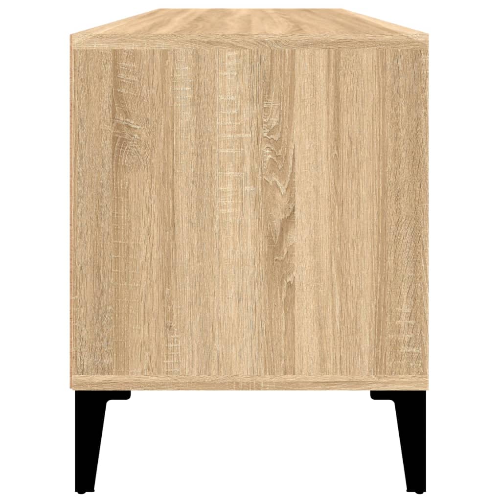Tv-Meubel 100X34,5X44,5 Cm Bewerkt Hout Kleurig 100 x 34.5 x 44.5 cm Sonoma eiken