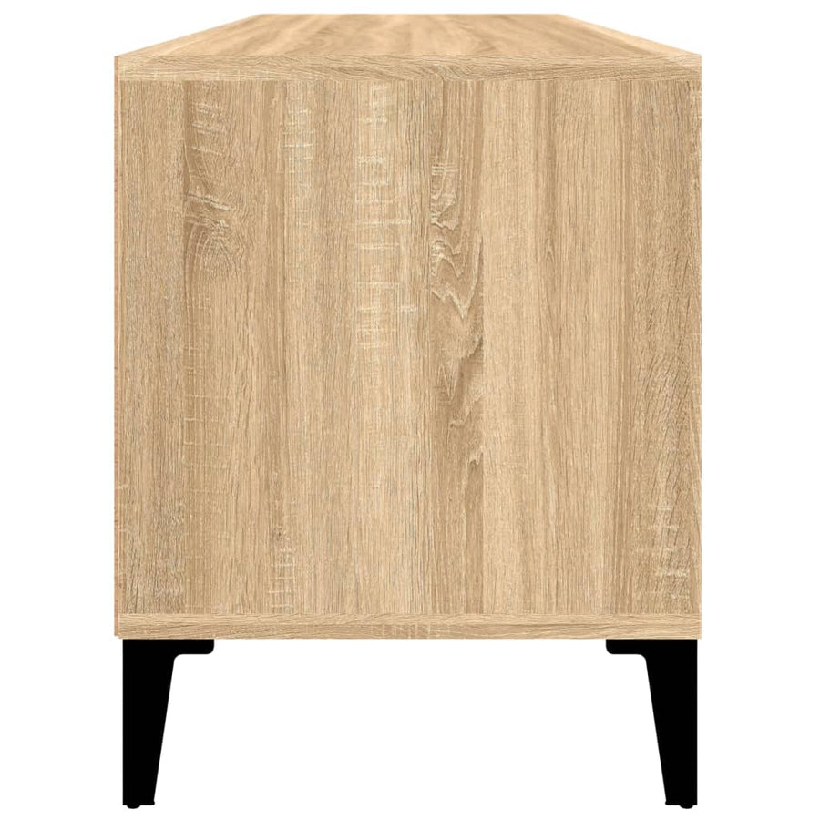 Tv-Meubel 100X34,5X44,5 Cm Bewerkt Hout Kleurig 100 x 34.5 x 44.5 cm Sonoma eiken