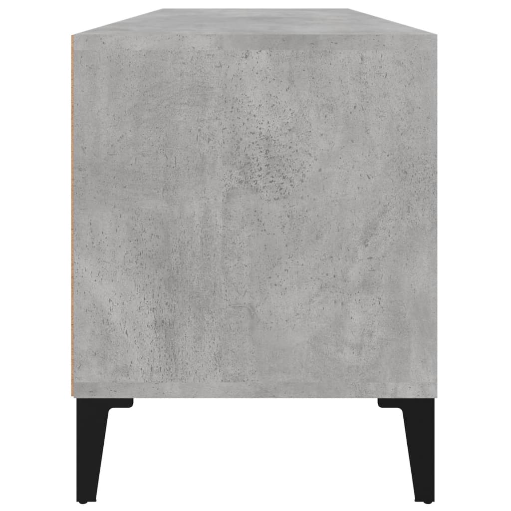 Tv-Meubel 100X34,5X44,5 Cm Bewerkt Hout Betongrijs Sonoma Eiken
