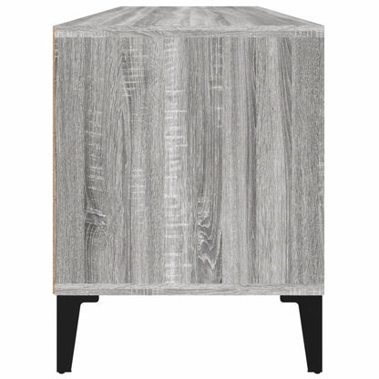 Tv-Meubel 00X34,5X44,5 Cm Bewerkt Hout Eikenkleur 100 x 34.5 x 44.5 cm Grijs sonoma