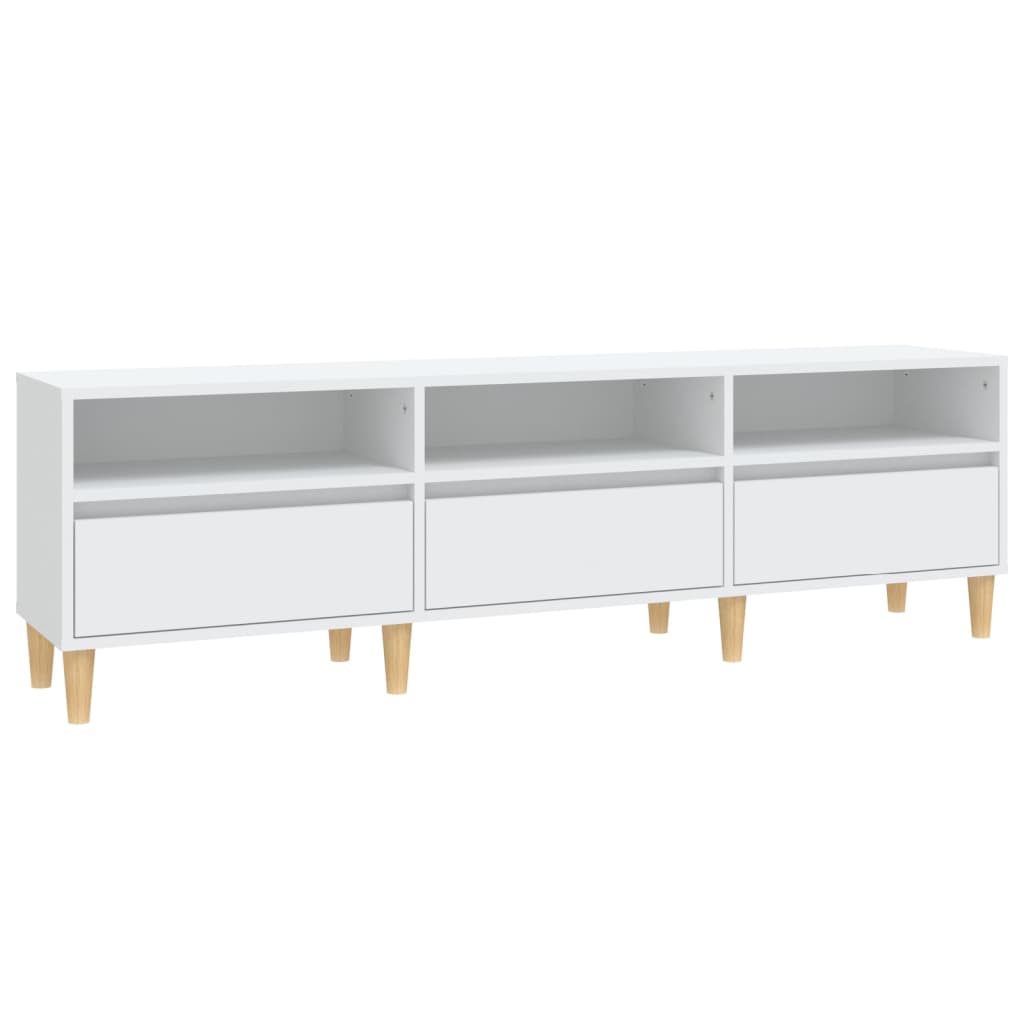 Tv-Meubel 50X30X44,5 Cm Bewerkt Hout 150 x 30 x 44.5 cm Wit