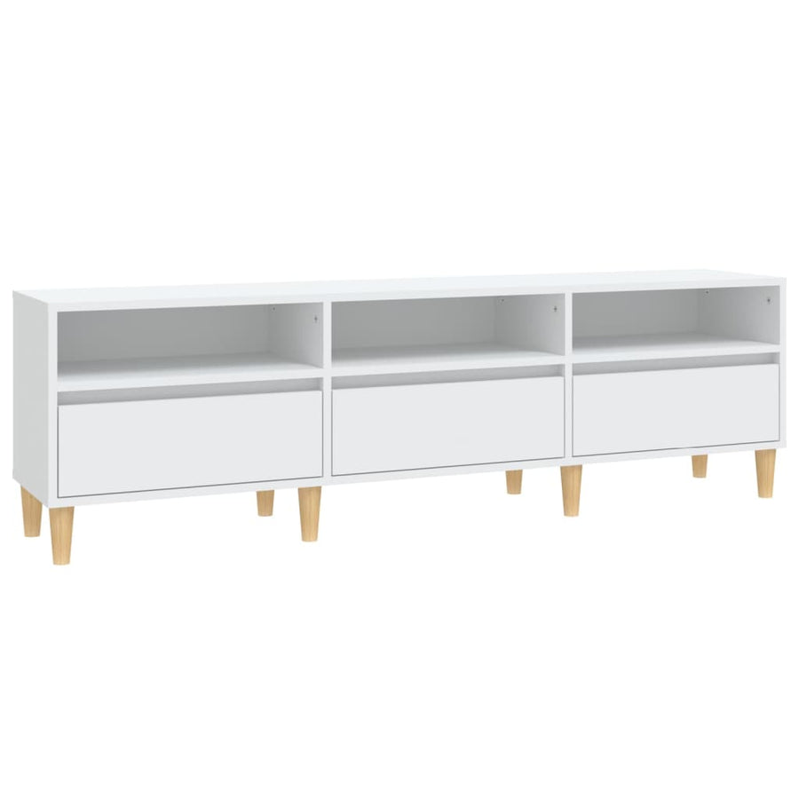 Tv-Meubel 50X30X44,5 Cm Bewerkt Hout 150 x 30 x 44.5 cm Wit