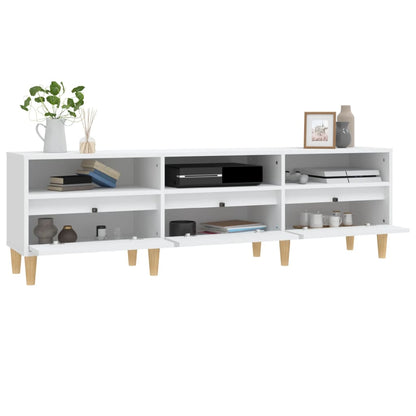 Tv-Meubel 50X30X44,5 Cm Bewerkt Hout 150 x 30 x 44.5 cm Wit