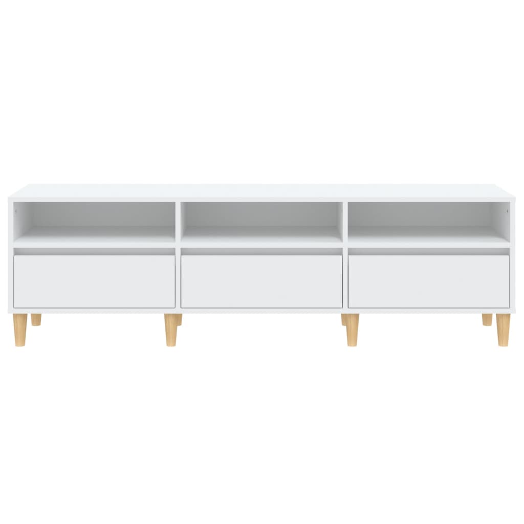 Tv-Meubel 50X30X44,5 Cm Bewerkt Hout 150 x 30 x 44.5 cm Wit