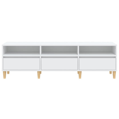 Tv-Meubel 50X30X44,5 Cm Bewerkt Hout 150 x 30 x 44.5 cm Wit