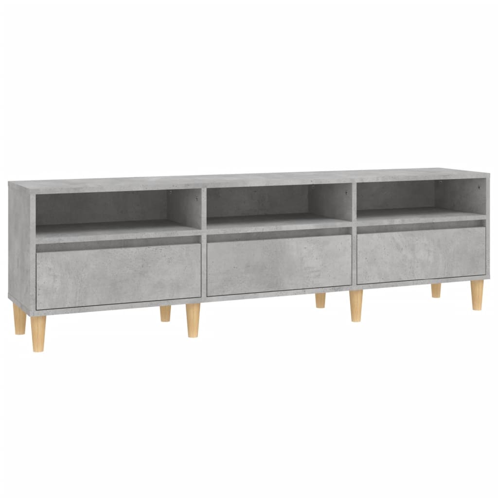 Tv-Meubel 50X30X44,5 Cm Bewerkt Hout 150 x 30 x 44.5 cm Betongrijs