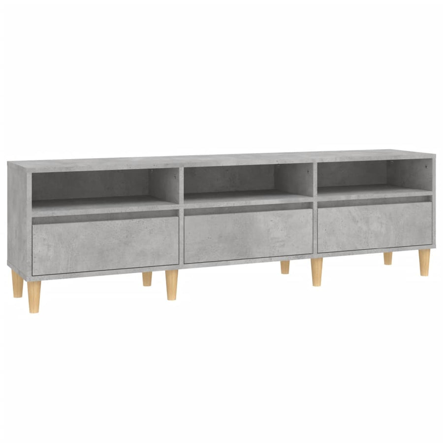 Tv-Meubel 50X30X44,5 Cm Bewerkt Hout 150 x 30 x 44.5 cm Betongrijs