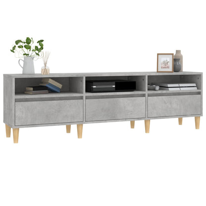 Tv-Meubel 50X30X44,5 Cm Bewerkt Hout 150 x 30 x 44.5 cm Betongrijs