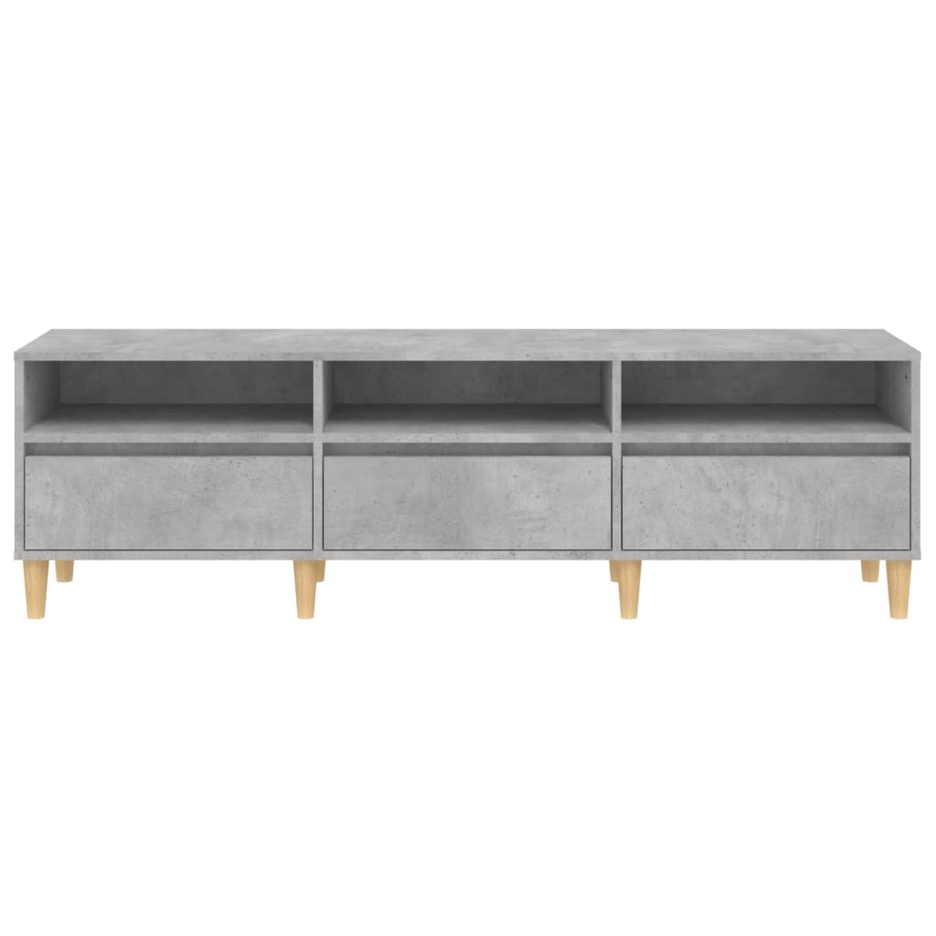 Tv-Meubel 50X30X44,5 Cm Bewerkt Hout 150 x 30 x 44.5 cm Betongrijs
