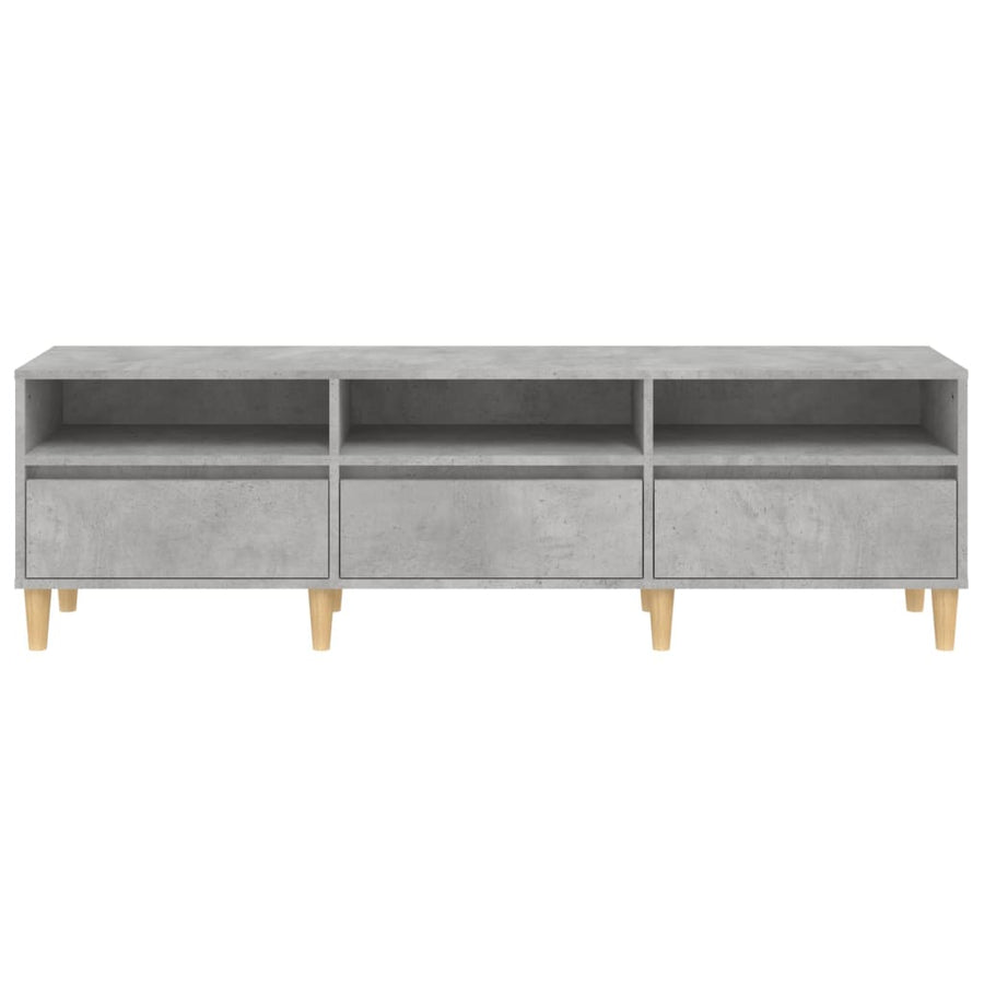 Tv-Meubel 50X30X44,5 Cm Bewerkt Hout 150 x 30 x 44.5 cm Betongrijs