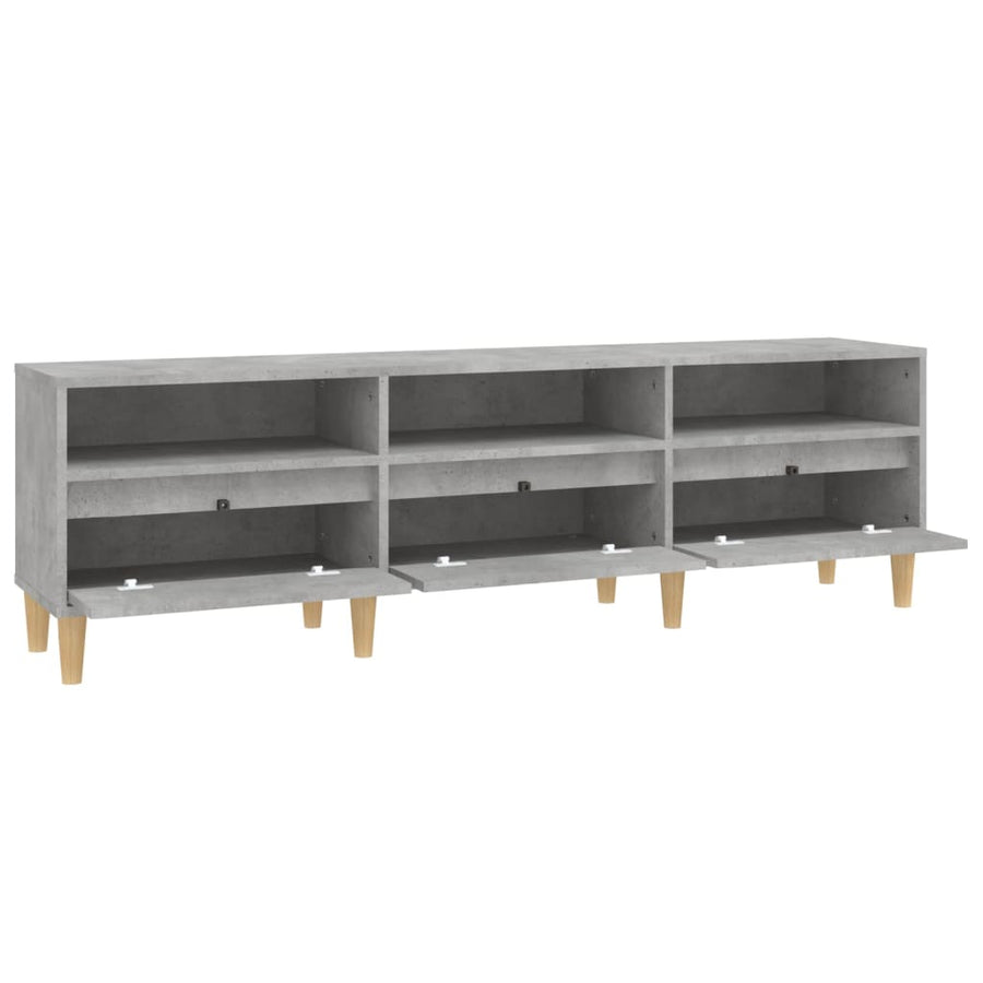 Tv-Meubel 50X30X44,5 Cm Bewerkt Hout 150 x 30 x 44.5 cm Betongrijs