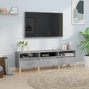 Tv-meubel 150x30x44,5 cm bewerkt hout betongrijs