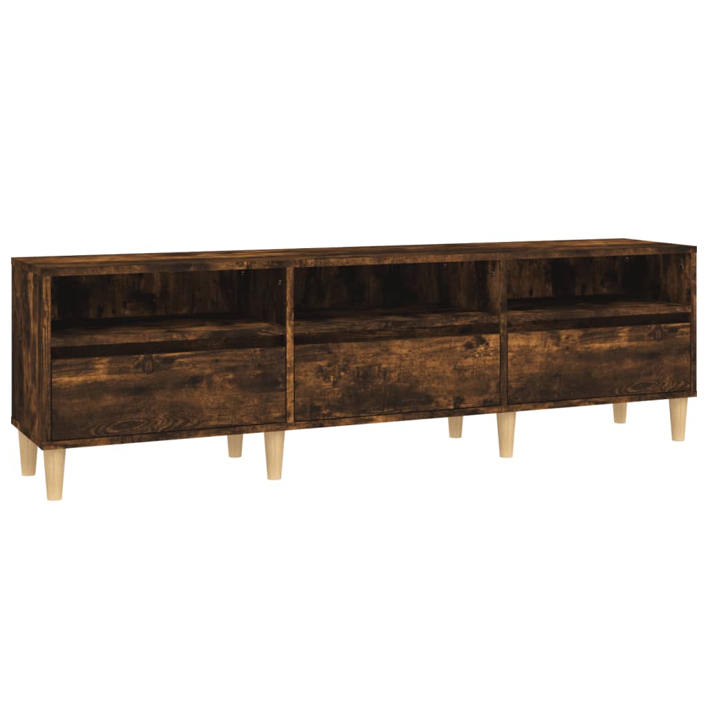Tv-Meubel 50X30X44,5 Cm Bewerkt Hout Kleurig 150 x 30 x 44.5 cm Gerookt eiken