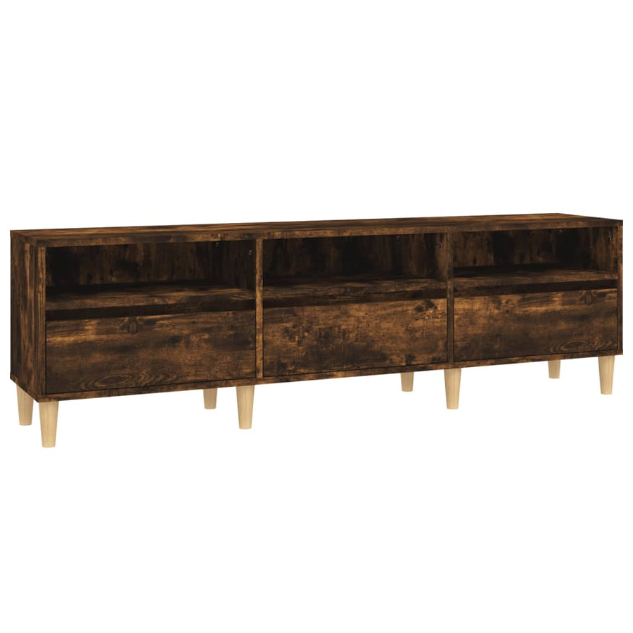Tv-Meubel 50X30X44,5 Cm Bewerkt Hout Kleurig 150 x 30 x 44.5 cm Gerookt eiken