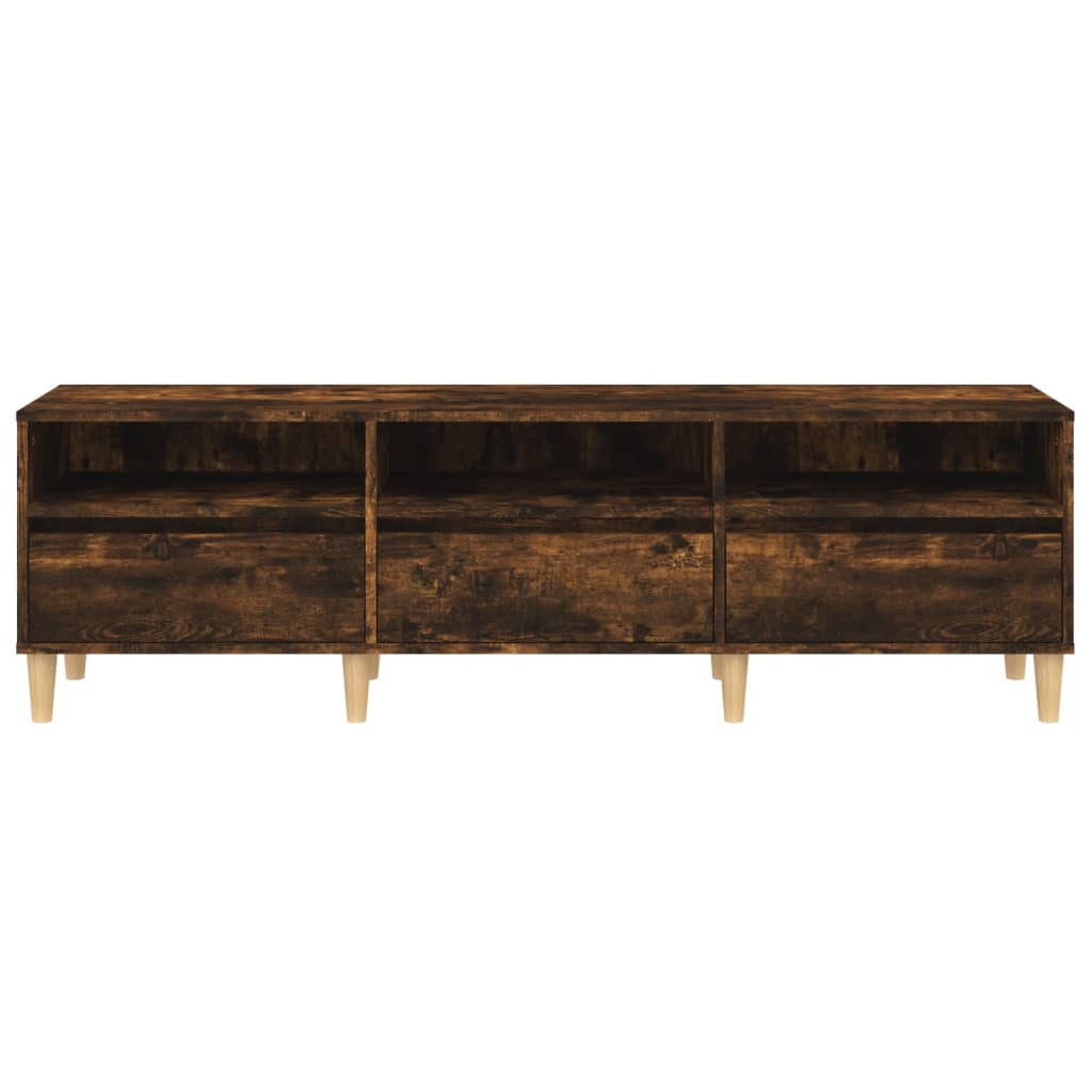 Tv-Meubel 50X30X44,5 Cm Bewerkt Hout Kleurig 150 x 30 x 44.5 cm Gerookt eiken