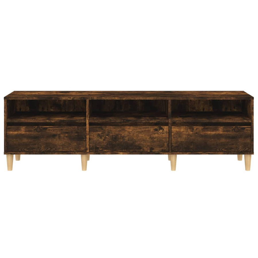 Tv-Meubel 50X30X44,5 Cm Bewerkt Hout Kleurig 150 x 30 x 44.5 cm Gerookt eiken