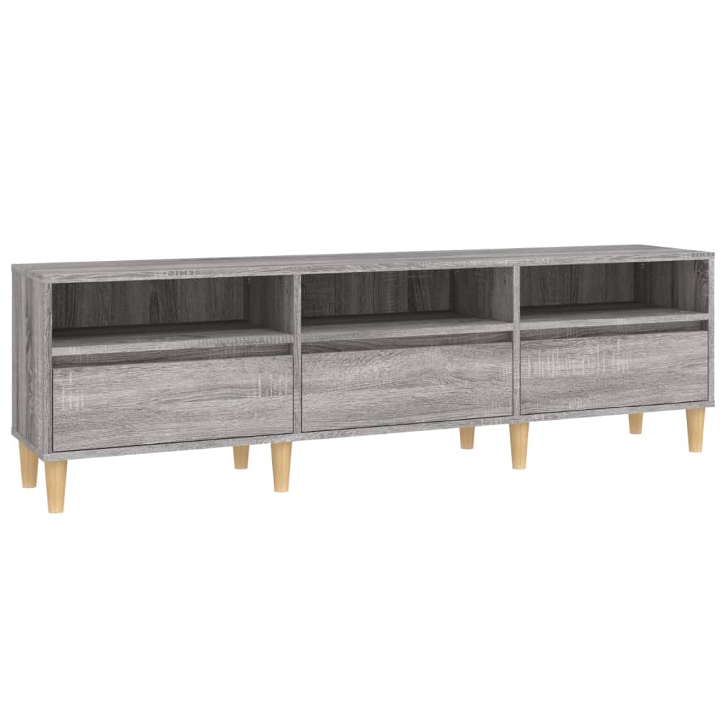 Tv-Meubel 50X30X44,5 Cm Bewerkt Hout Eikenkleurig 150 x 30 x 44.5 cm Grijs sonoma
