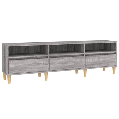Tv-Meubel 50X30X44,5 Cm Bewerkt Hout Eikenkleurig 150 x 30 x 44.5 cm Grijs sonoma