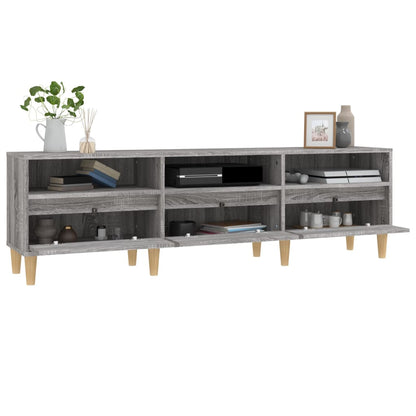 Tv-Meubel 50X30X44,5 Cm Bewerkt Hout Eikenkleurig 150 x 30 x 44.5 cm Grijs sonoma