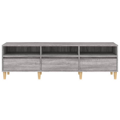 Tv-Meubel 50X30X44,5 Cm Bewerkt Hout Eikenkleurig 150 x 30 x 44.5 cm Grijs sonoma