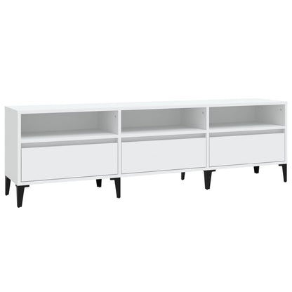 Tv-Meubel 50X30X44,5 Cm Bewerkt Hout 150 x 30 x 44.5 cm Wit