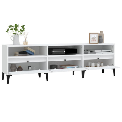 Tv-Meubel 50X30X44,5 Cm Bewerkt Hout 150 x 30 x 44.5 cm Wit