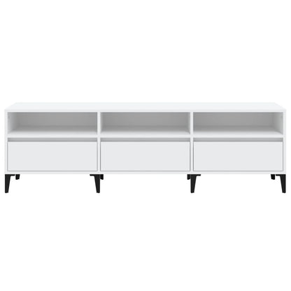 Tv-Meubel 50X30X44,5 Cm Bewerkt Hout 150 x 30 x 44.5 cm Wit