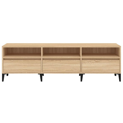 Tv-Meubel 150X30X44,5 Cm Bewerkt Hout Kleurig 150 x 30 x 44.5 cm Sonoma eiken