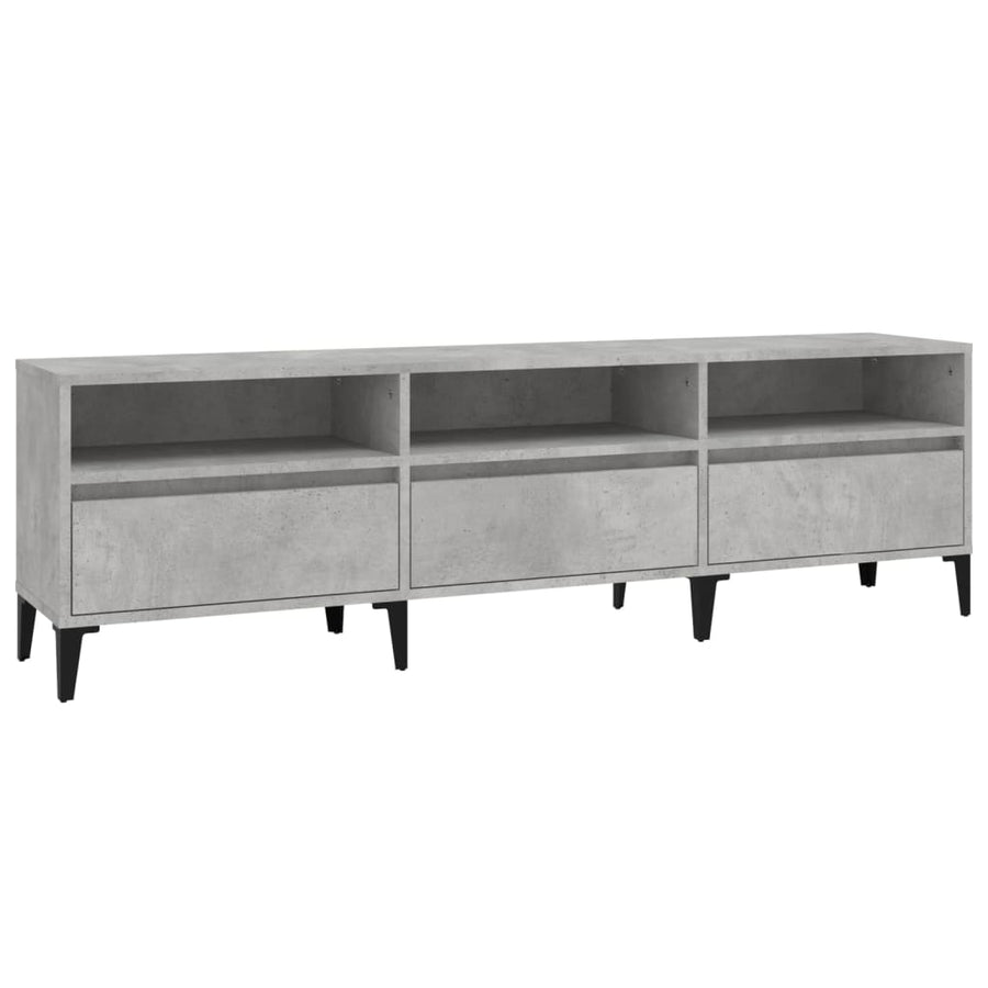 Tv-Meubel 50X30X44,5 Cm Bewerkt Hout 150 x 30 x 44.5 cm Betongrijs
