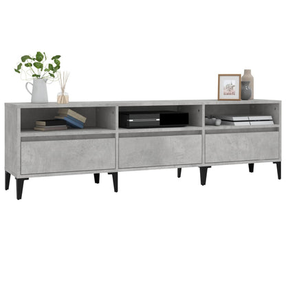 Tv-Meubel 50X30X44,5 Cm Bewerkt Hout 150 x 30 x 44.5 cm Betongrijs