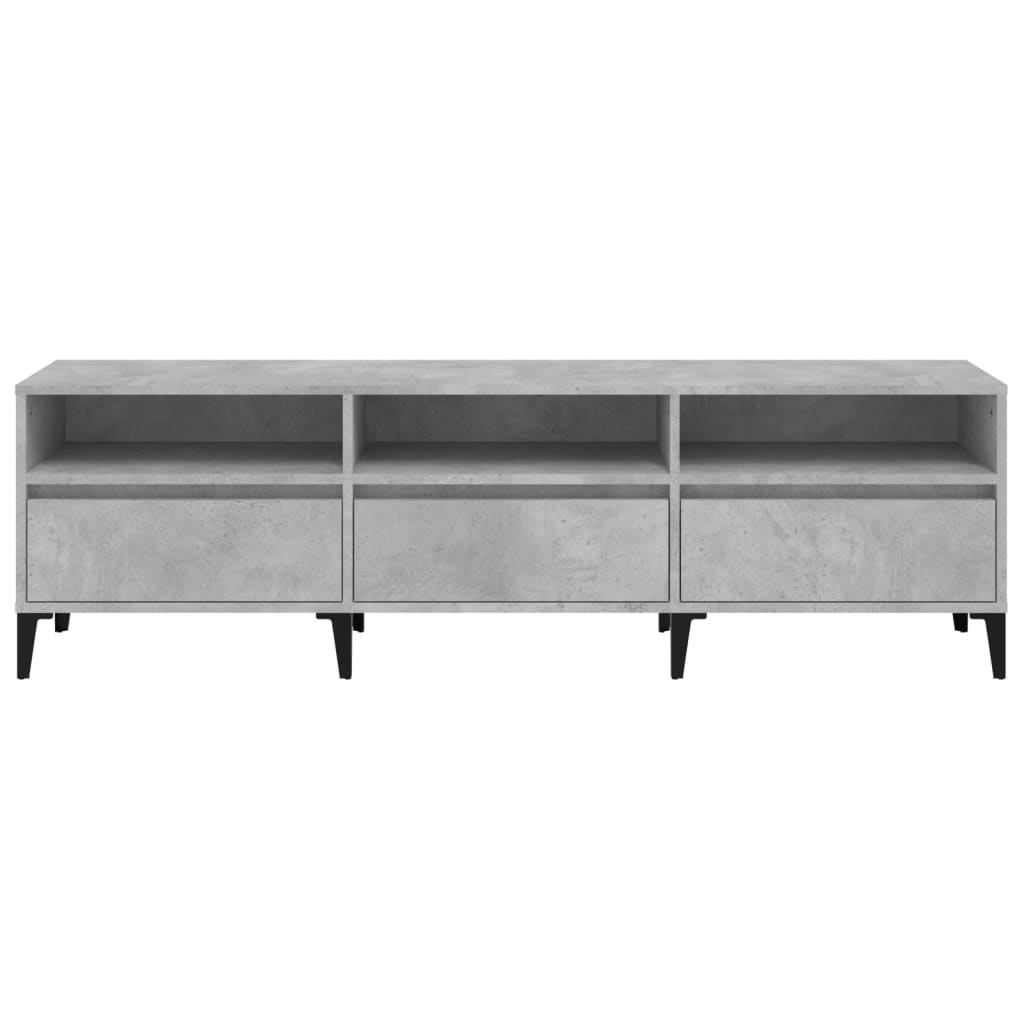 Tv-Meubel 50X30X44,5 Cm Bewerkt Hout 150 x 30 x 44.5 cm Betongrijs