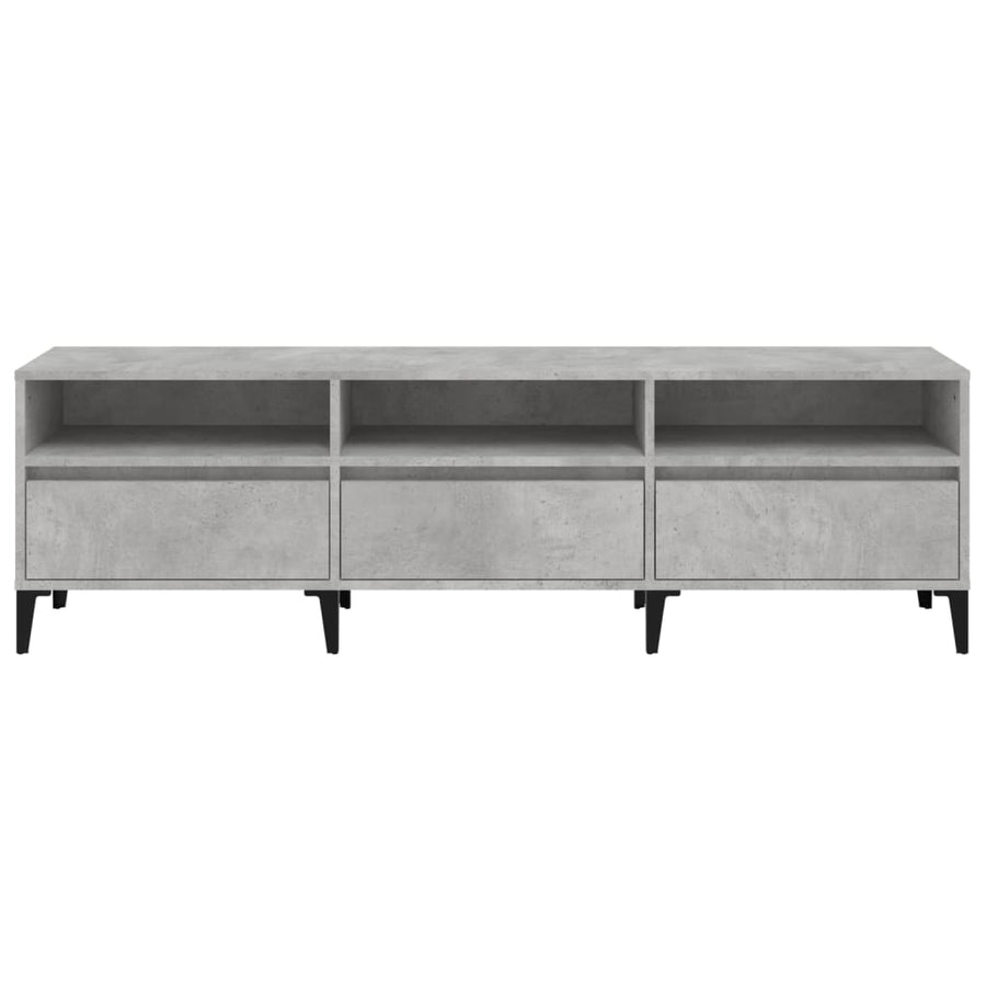 Tv-Meubel 50X30X44,5 Cm Bewerkt Hout 150 x 30 x 44.5 cm Betongrijs