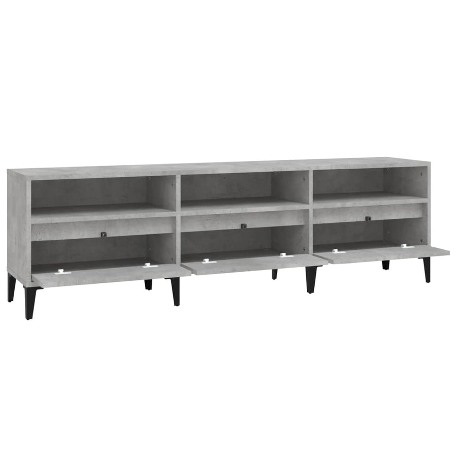 Tv-Meubel 50X30X44,5 Cm Bewerkt Hout 150 x 30 x 44.5 cm Betongrijs