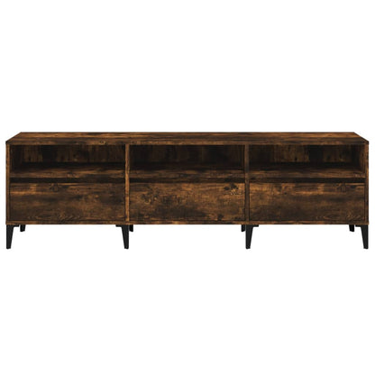 Tv-Meubel 150X30X44,5 Cm Bewerkt Hout Kleurig 150 x 30 x 44.5 cm Gerookt eiken